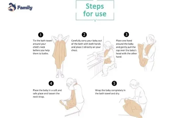 Cách Quấn Khăn Tắm Trên Đầu Cho Bé Sơ Sinh Đơn Giản, An Toàn Tại Nhà