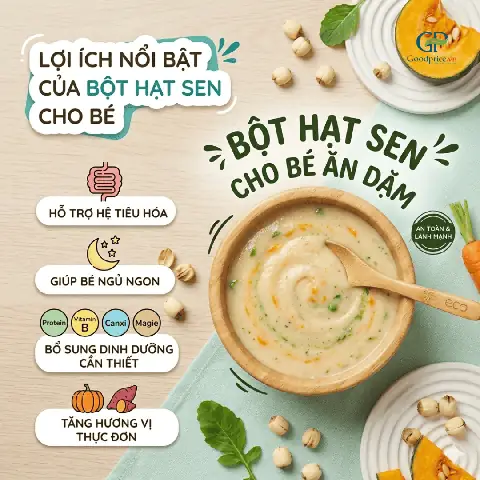 Cách Làm Bột Hạt Sen Cho Bé Ăn Dặm: Hướng Dẫn Chi Tiết & Lợi Ích
