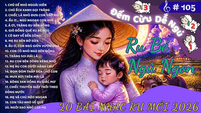 Tuyển Tập 50+ Bài Hát Ru Con Ngủ Ngon, Dịu Êm Cho Bé Theo 3 Miền Tuyển Tập 50+ Bài Hát Ru Con Ngủ Ngon, Dịu Êm Cho Bé Theo 3 Miền