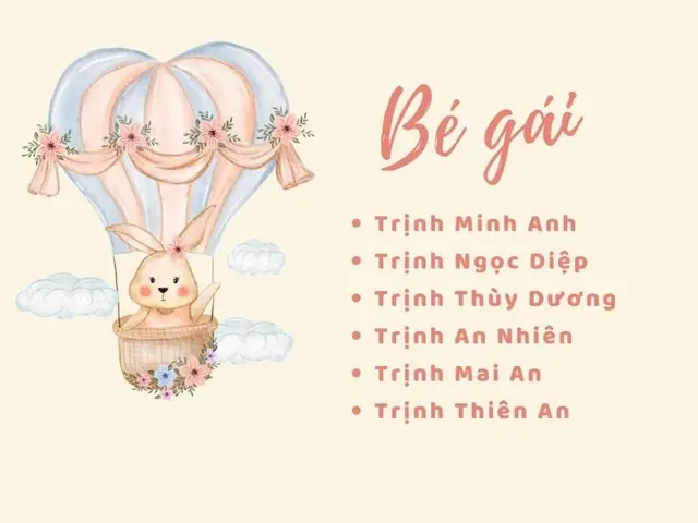 Bố Họ Trịnh Đặt Tên Con Là Gì? Gợi Ý 100+ Cách Đặt Tên Hay, Ý Nghĩa Cho Bé Trai Và Bé Gái Bố Họ Trịnh Đặt Tên Con Là Gì? Gợi Ý 100+ Cách Đặt Tên Hay, Ý Nghĩa Cho Bé Trai Và Bé Gái