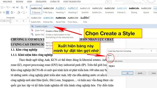 Cách Đặt Tên Bảng Và Tạo Danh Mục Tự Động Trong Word, Excel Chuyên Nghiệp