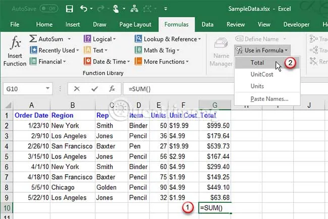 Hướng Dẫn Cách Đặt Tên Cho Cột Và Vùng Dữ Liệu Trong Excel Nhanh Chóng, Hiệu Quả Hướng Dẫn Cách Đặt Tên Cho Cột Và Vùng Dữ Liệu Trong Excel Nhanh Chóng, Hiệu Quả