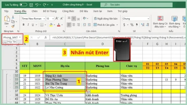 Hướng Dẫn Cách Đặt Tên Cho Vùng Dữ Liệu Trong Excel Nhanh Chóng Và Hiệu Quả
