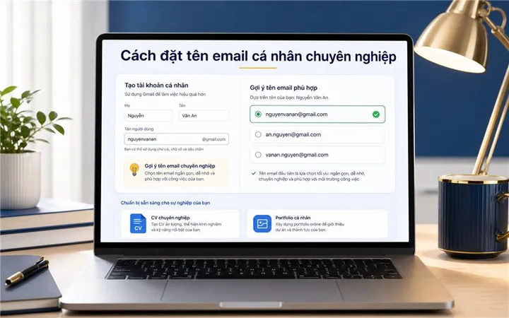 Hướng Dẫn Cách Đặt Tên Email Cá Nhân Chuyên Nghiệp, Dễ Nhớ Và Ít Bị Trùng Hướng Dẫn Cách Đặt Tên Email Cá Nhân Chuyên Nghiệp, Dễ Nhớ Và Ít Bị Trùng