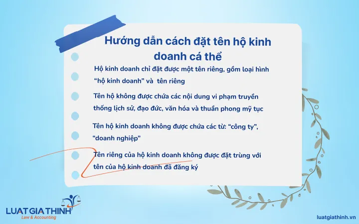 Quy Định Pháp Lý Cốt Lõi Về Tên Hộ Kinh Doanh Cá Thể Là Gì?