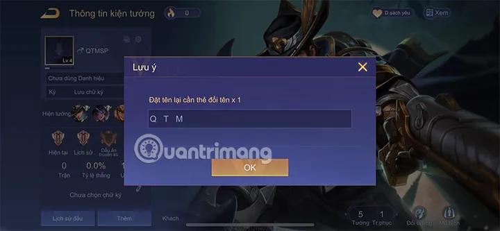 Cách Đặt Tên Khoảng Trống Liên Quân: Hướng Dẫn Copy Và Đổi Tên Có Dấu Cách Mới Nhất 2026