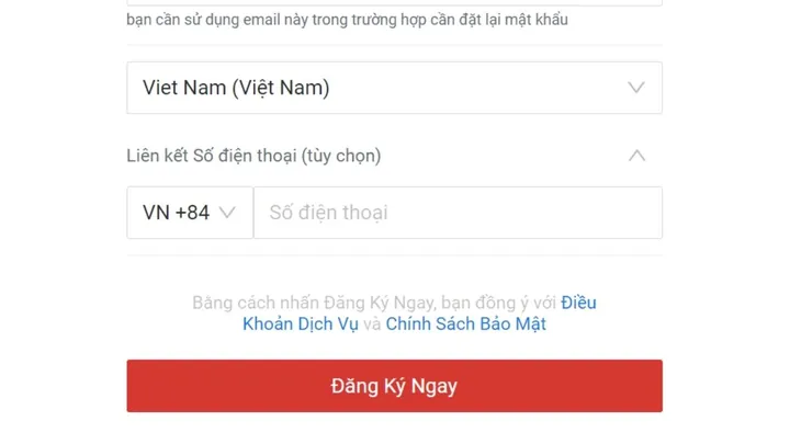 Bước 1: Truy Cập Trang Đăng Ký Chính Thức Của Garena Bước 1: Truy Cập Trang Đăng Ký Chính Thức Của Garena