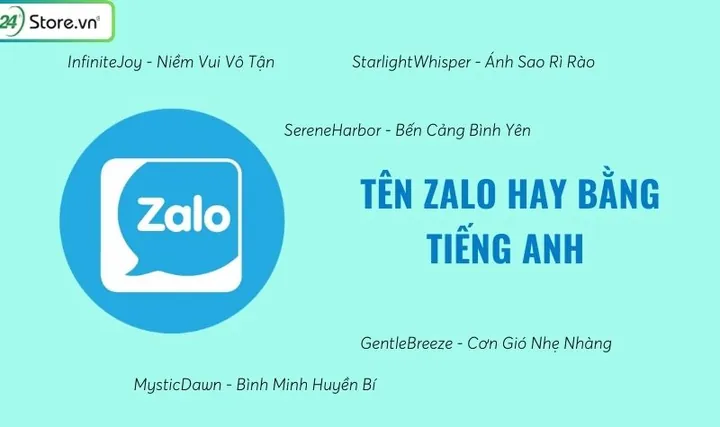 Gợi Ý Tên Zalo Bằng Tiếng Anh Hay Và Ấn Tượng Gợi Ý Tên Zalo Bằng Tiếng Anh Hay Và Ấn Tượng