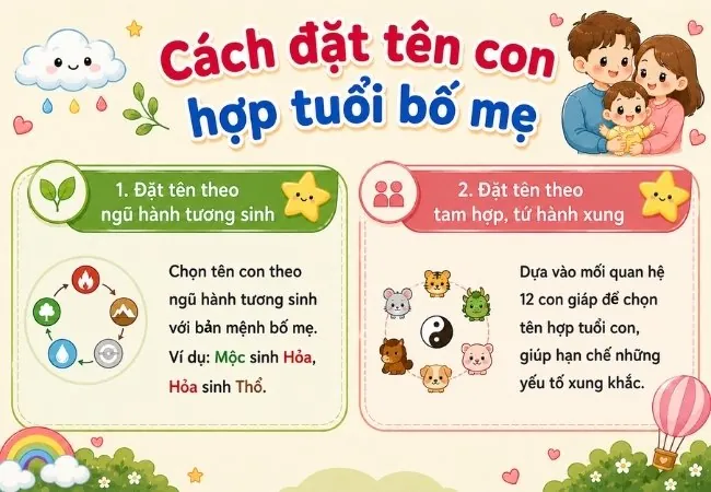 Chấm Điểm Đặt Tên Cho Con Theo Ngũ Hành: Hướng Dẫn Chi Tiết Hợp Mệnh Bố Mẹ Chấm Điểm Đặt Tên Cho Con Theo Ngũ Hành: Hướng Dẫn Chi Tiết Hợp Mệnh Bố Mẹ