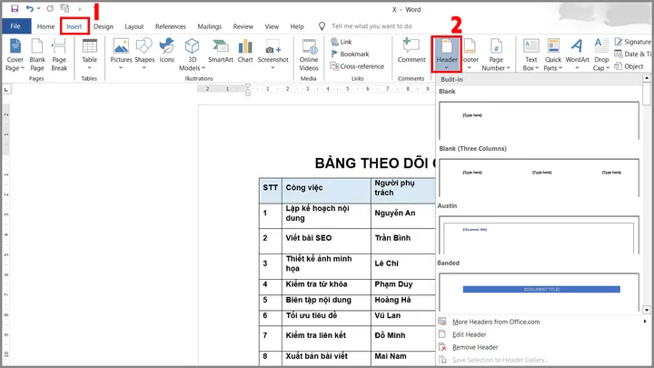 Tại Sao Cần Biết Cách Đặt Tên Bảng Trong Word Tự Động?