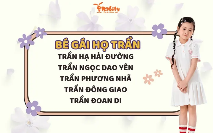 Gợi Ý Tên Bé Gái Hay Cho Họ Trần Và Họ Lê Gợi Ý Tên Bé Gái Hay Cho Họ Trần Và Họ Lê