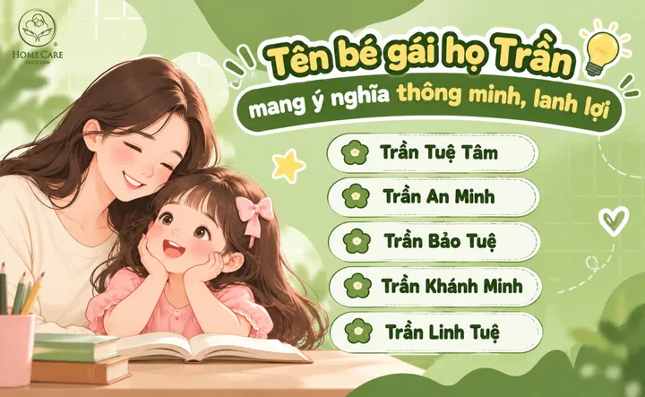 1001+ Tên Con Gái Họ Trần Hay, Ý Nghĩa Và May Mắn Nhất Cho Bé Yêu