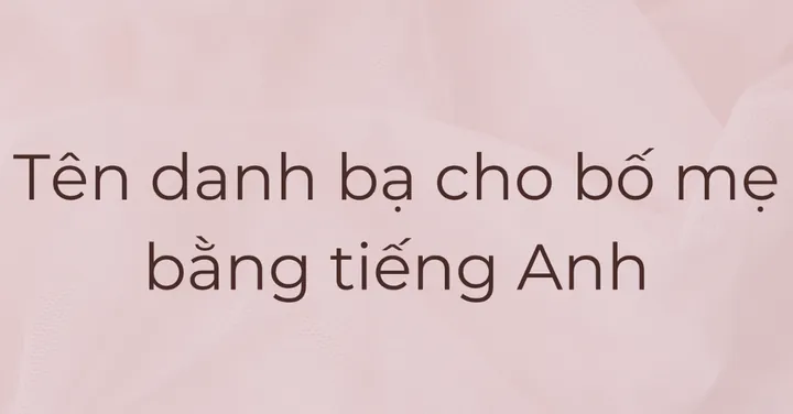 Tại Sao Nên Chọn Tên Facebook Bằng Tiếng Anh?