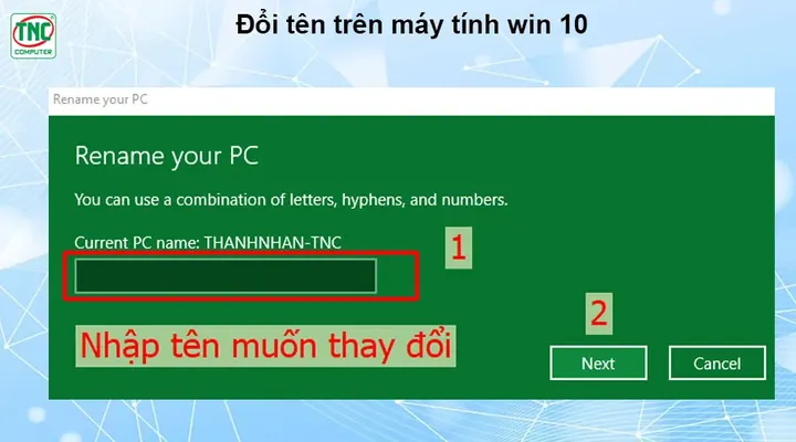 Bước 4: Khởi Động Lại Máy Tính Để Hoàn Tất Quá Trình Đổi Tên Bước 4: Khởi Động Lại Máy Tính Để Hoàn Tất Quá Trình Đổi Tên