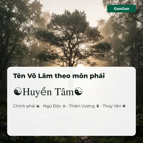 Tổng Hợp Các Mẫu Tên Đẹp Và Ký Tự Đặc Biệt Theo Môn Phái Võ Lâm 1