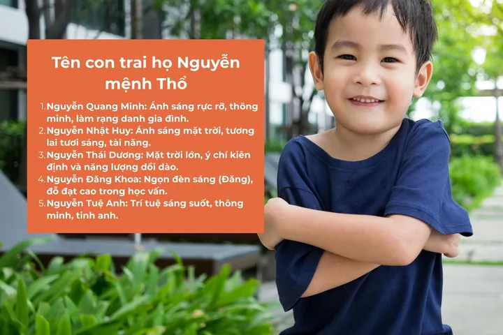 Gợi Ý Tên Con Trai Mang Ý Nghĩa Mệnh Thổ Gợi Ý Tên Con Trai Mang Ý Nghĩa Mệnh Thổ