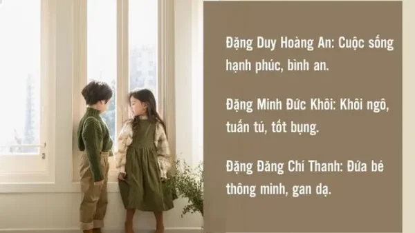 Đặt Tên Con Trai Họ Đặng 2019 Hay, Ý Nghĩa Và Hợp Phong Thủy Cho Bé Trai Kỷ Hợi