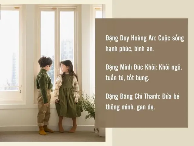 Đặt Tên Con Trai Họ Đặng 2019 Hay, Ý Nghĩa Và Hợp Phong Thủy Cho Bé Trai Kỷ Hợi
