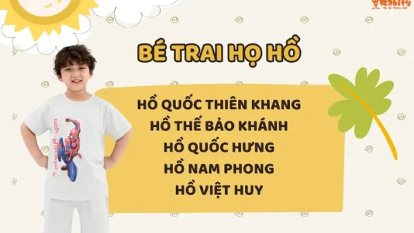 Đặt Tên Con Trai Họ Hồ Năm 2026 Thông Minh, Thành Đạt Và Bình An