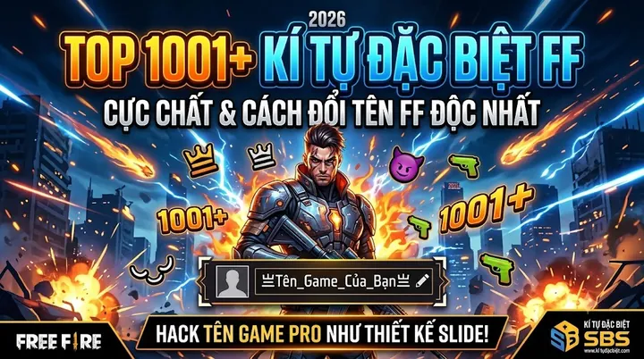 Hướng Dẫn Cách Tạo Và Đổi Tên Free Fire Bằng Kí Tự Đặc Biệt Chuẩn Xác Hướng Dẫn Cách Tạo Và Đổi Tên Free Fire Bằng Kí Tự Đặc Biệt Chuẩn Xác