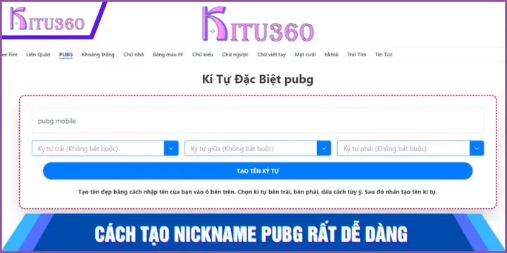 Cách Đặt Tên Game PUBG 2026: Kho Tên Ngầu, Ký Tự Đặc Biệt & Hướng Dẫn Đổi Tên Hợp Lệ
