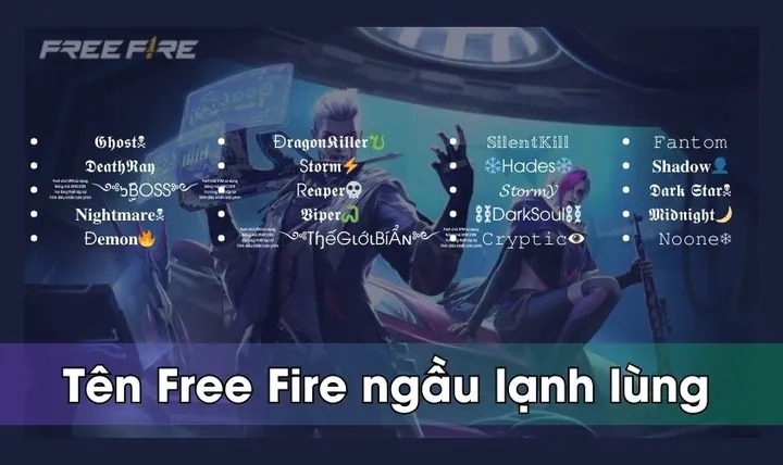 Mẫu Tên Nam Ngầu Lạnh Lùng Kết Hợp Kí Tự Đặc Biệt