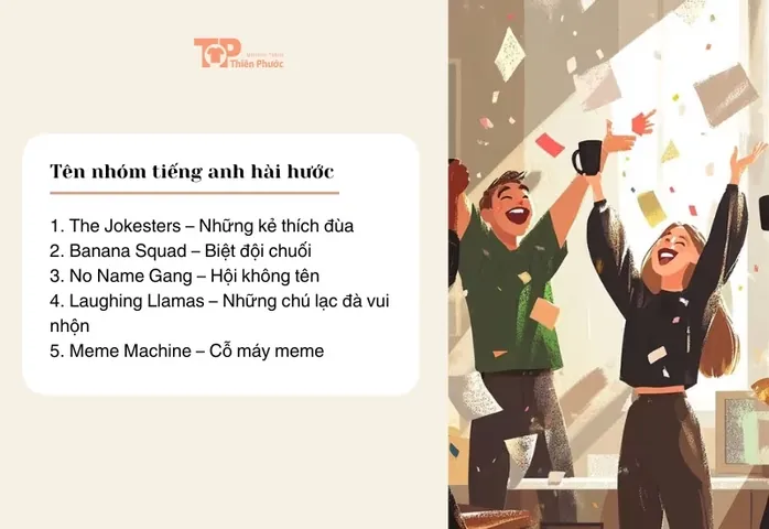 Những Tên Nhóm Tiếng Anh Hài Hước, Bá Đạo Và Vui Nhộn