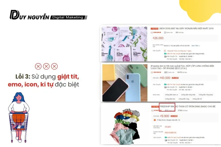 Sai Lầm Về Việc Viết Hoa Toàn Bộ Và Lạm Dụng Ký Tự Đặc Biệt, Icon Rườm Rà?