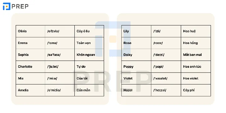 Tổng Hợp Danh Sách Tên Tiếng Anh Hay Và Ý Nghĩa Cho Nam Nữ Mới Nhất