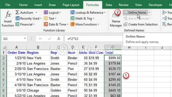 Hướng Dẫn Chi Tiết Cách Đặt Tên Và Sử Dụng Hàm Đặt Tên Trong Excel Hiệu Quả