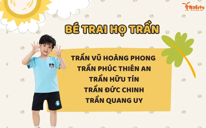 Danh Sách Tên Hay Cho Bé Trai Họ Nguyễn Và Họ Trần Gồm Những Gì? Danh Sách Tên Hay Cho Bé Trai Họ Nguyễn Và Họ Trần Gồm Những Gì?