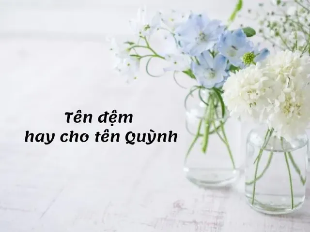 Ý Nghĩa Của Tên Đệm Thu Và Tên Chính Quỳnh