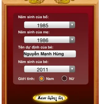 Phần Mềm Đặt Tên Con Theo Tứ Trụ: Công Cụ Tra Cứu Và Gợi Ý Tên Hợp Phong Thủy Mới Nhất 2026