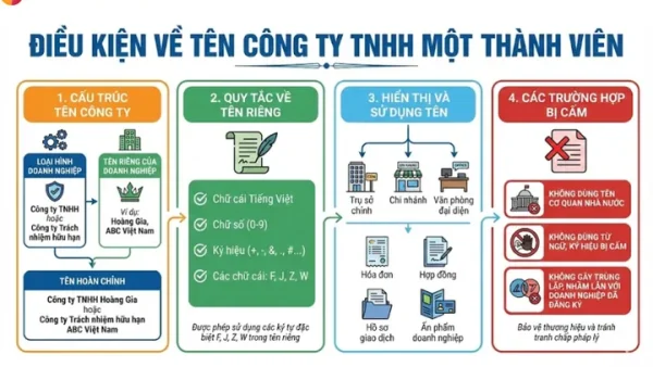 Quy Định Đặt Tên Công Ty TNHH Một Thành Viên Chuẩn Xác Và Đúng Luật