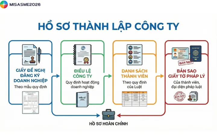 Bước 2: Hoàn Thiện Hồ Sơ Và Tiến Hành Thủ Tục Đăng Ký Doanh Nghiệp Bước 2: Hoàn Thiện Hồ Sơ Và Tiến Hành Thủ Tục Đăng Ký Doanh Nghiệp