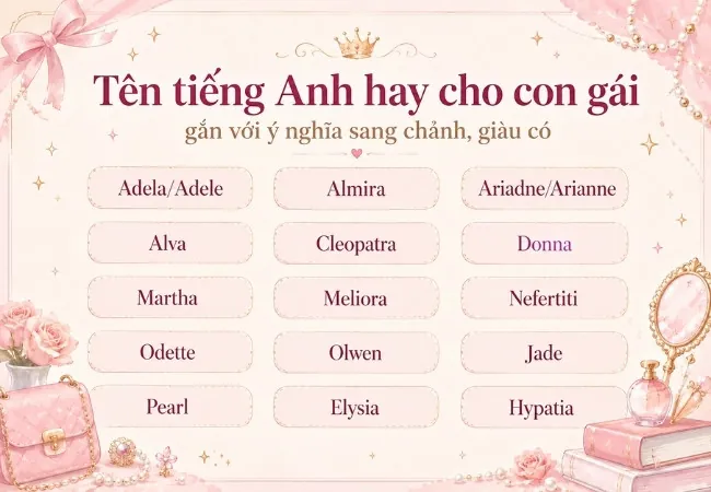 Các Tên Tiếng Anh Hay Và Ý Nghĩa Tương Tự Dành Cho Nữ Giới Là Gì? Các Tên Tiếng Anh Hay Và Ý Nghĩa Tương Tự Dành Cho Nữ Giới Là Gì?