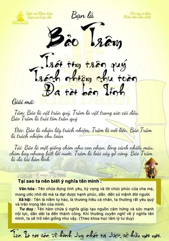 Tên Đệm Bảo Cát Trâm Tên Đệm Bảo Cát Trâm
