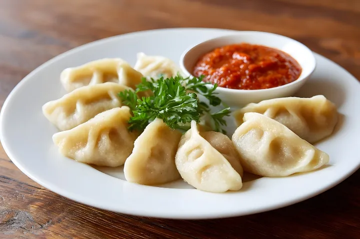 Đĩa Sủi Cảo Mô Phỏng Thỏi Vàng Cầu Tiền Tài