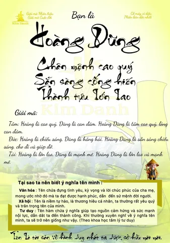 Những Thông Tin Thú Vị Và Các Tên Ghép Liên관 Đến Hoàng Dũng Những Thông Tin Thú Vị Và Các Tên Ghép Liên관 Đến Hoàng Dũng