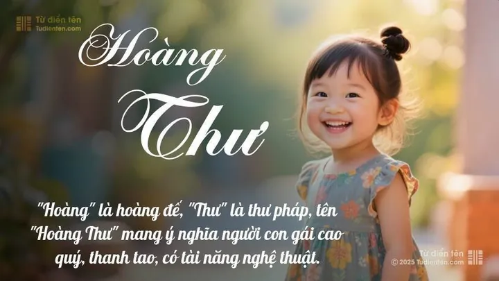 Ý Nghĩa Tên Hoàng Thư Là Gì? Khám Phá Phong Thủy Và Gợi Ý Tên Đệm Hay