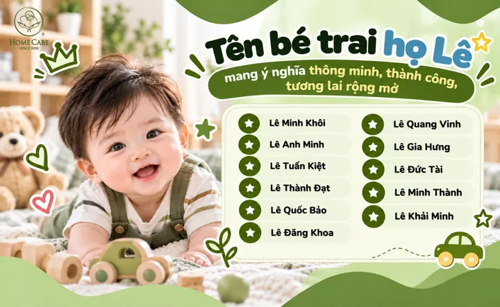 Gợi Ý Một Số Tên Bé Trai Họ Lê Hay Và Ý Nghĩa Tương Tự Anh Khôi