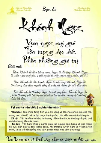 Tên Khánh Ngọc Có Ý Nghĩa Gì Theo Từ Điển Hán Việt? Tên Khánh Ngọc Có Ý Nghĩa Gì Theo Từ Điển Hán Việt?