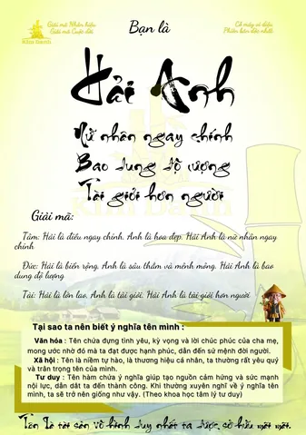 Ý Nghĩa Tên Nguyễn Hải An Là Gì? Giải Mã Chi Tiết Phong Thủy Và Vận Mệnh Ý Nghĩa Tên Nguyễn Hải An Là Gì? Giải Mã Chi Tiết Phong Thủy Và Vận Mệnh