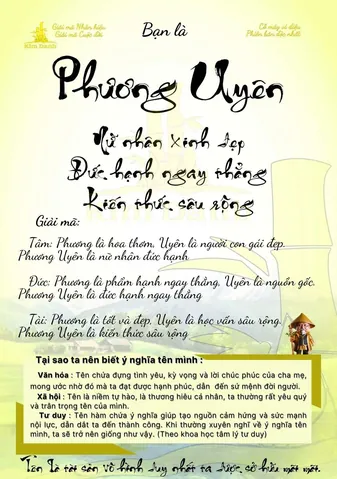 Tên Nguyễn Phương Uyên Mang Ý Nghĩa Gì Theo Từ Điển Hán Việt? Tên Nguyễn Phương Uyên Mang Ý Nghĩa Gì Theo Từ Điển Hán Việt?