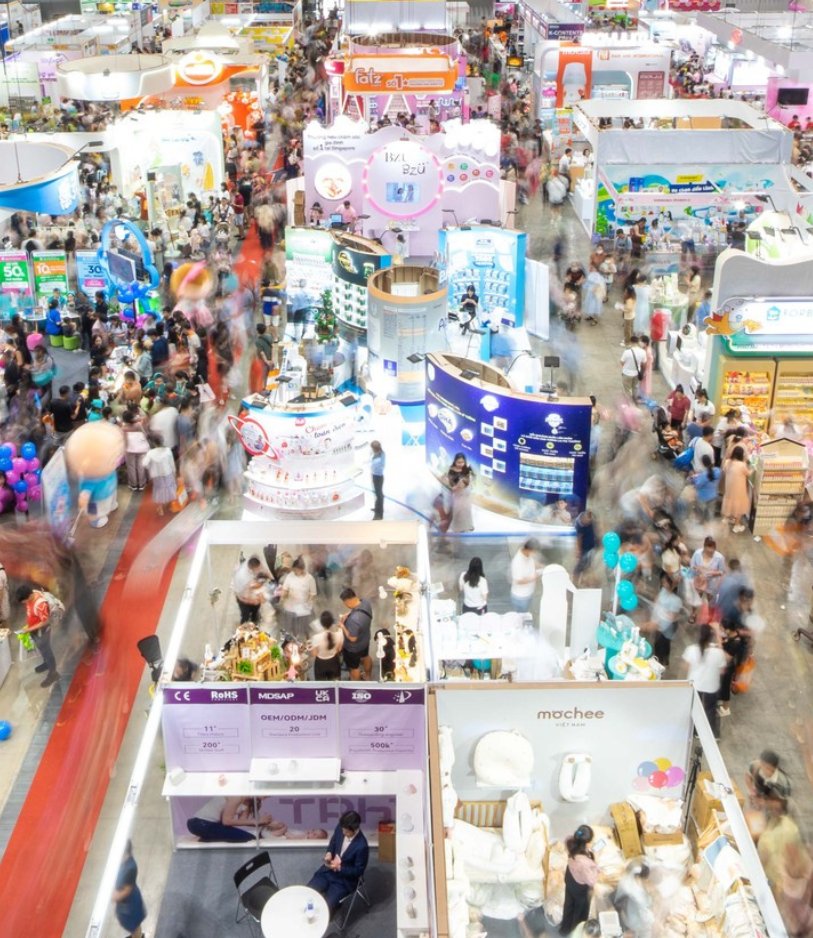 Không gian triển lãm Vietbaby Fair